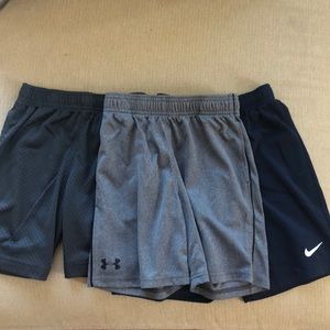 3 pair boys athletic shorts- size 5/6